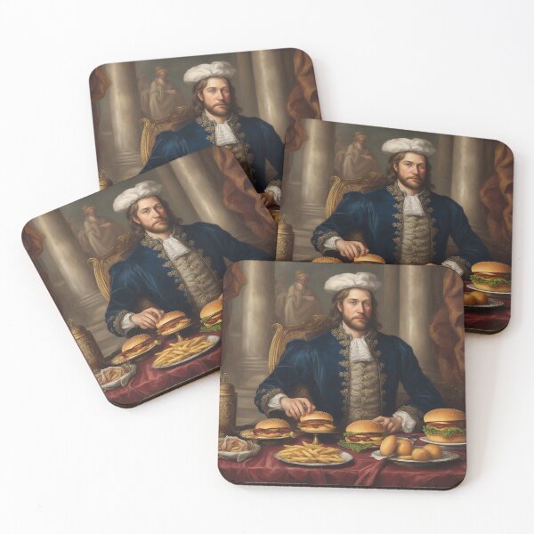 Item preview, Noble Nibbles: Timeless Portraiture Meets Modern Mealtime designed and sold by The-Library.