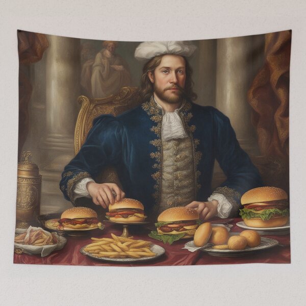 Item preview, Noble Nibbles: Timeless Portraiture Meets Modern Mealtime designed and sold by The-Library.