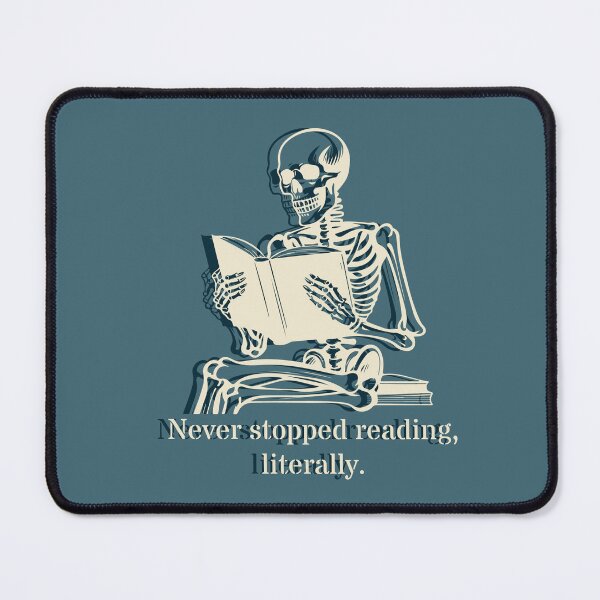Item preview, Reading Skull. Never stopped reading, literally. designed and sold by VieBelieve.