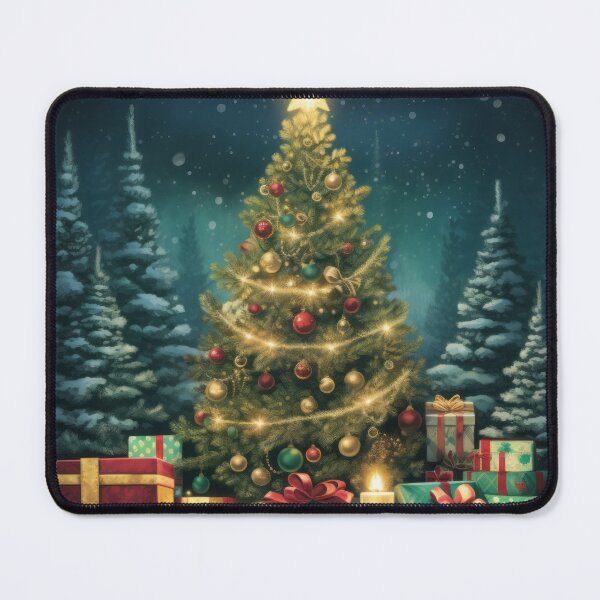 Item preview, Christmas Tree with Twinkling Lights, Wrapped Gifts, and Snow designed and sold by Zoomie-s.