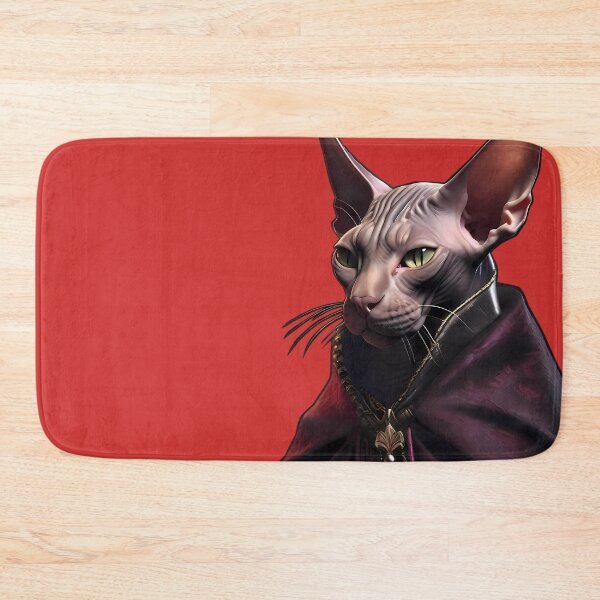 Item preview, Hairless Halloween Cat Vampire designed and sold by purrfect pattern.