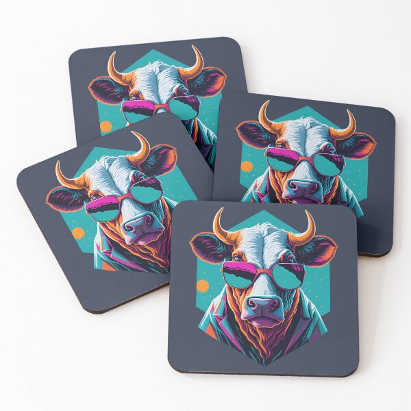 Item preview, Cool cow with sunglasses designed and sold by TaevasDesign.