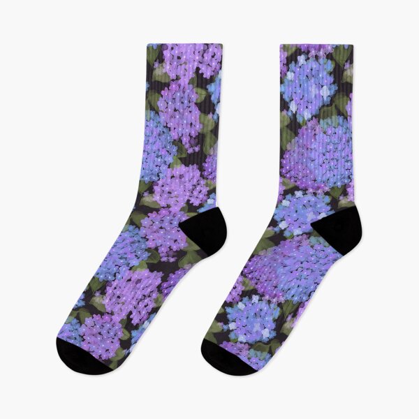Item preview, Purple hydrangeas watercolour pattern  designed and sold by RoseMaryWP.