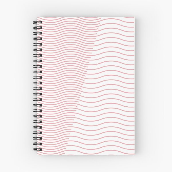 Item preview, Ondulatory Lines Diagonal Gestalt Texture - Quartz Pink designed and sold by LorenzoMercanti.