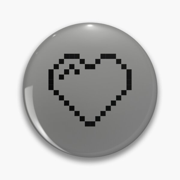 Item preview, Pixel Art: BLACK HEART bitmap emoji designed and sold by lalatrash.