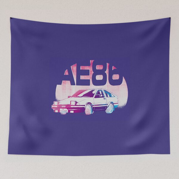 Item preview, Eurobeat Toyota ae86 - classic drift car in purple designed and sold by Perke8.