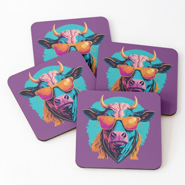 Item preview, Cool cow with sunglasses designed and sold by TaevasDesign.