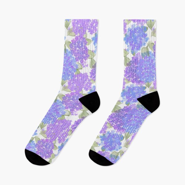 Item preview, Purple hydrangeas watercolour pattern  designed and sold by RoseMaryWP.