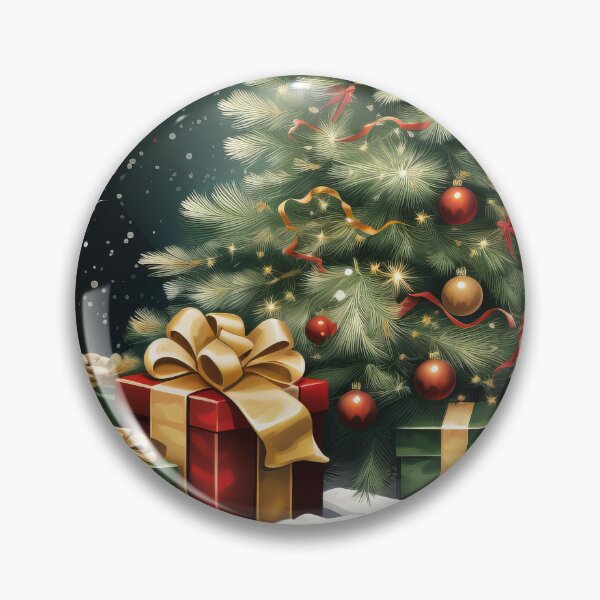 Item preview, Christmas Tree with Twinkling Lights, Wrapped Gifts, and Snow designed and sold by Zoomie-s.