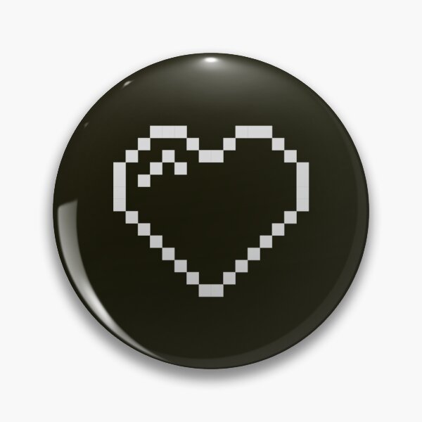 Item preview, Pixel Art: WHITE HEART bitmap emoji designed and sold by lalatrash.