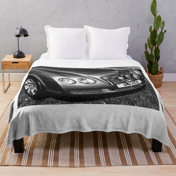 Item preview, Black and white image of a yellow Bentley Continental, 2008 designed and sold by Graham Cornall.