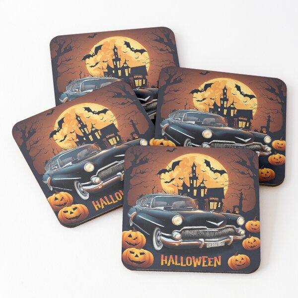Item preview, Vintage Charm Classic Car Steals the Show at Halloween Party designed and sold by PatternXS.
