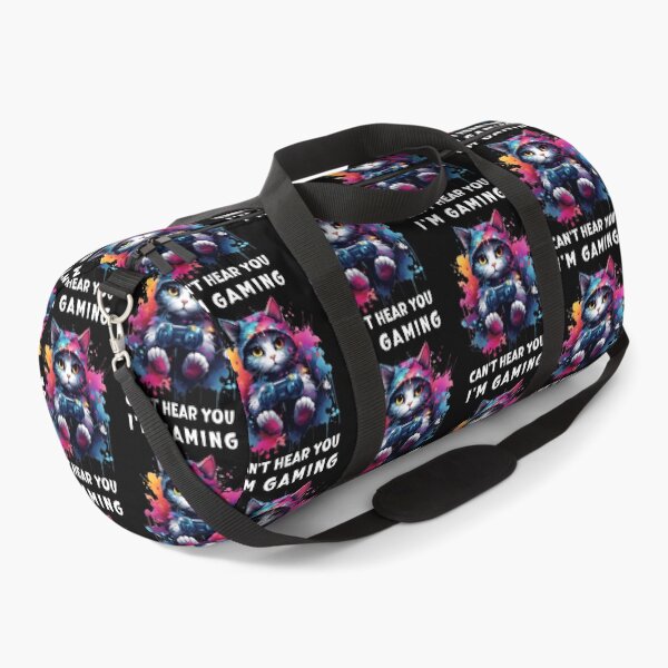 Item preview, Can't Hear You I'm Gaming Gaming Cat  designed and sold by ArtFromBeyond.