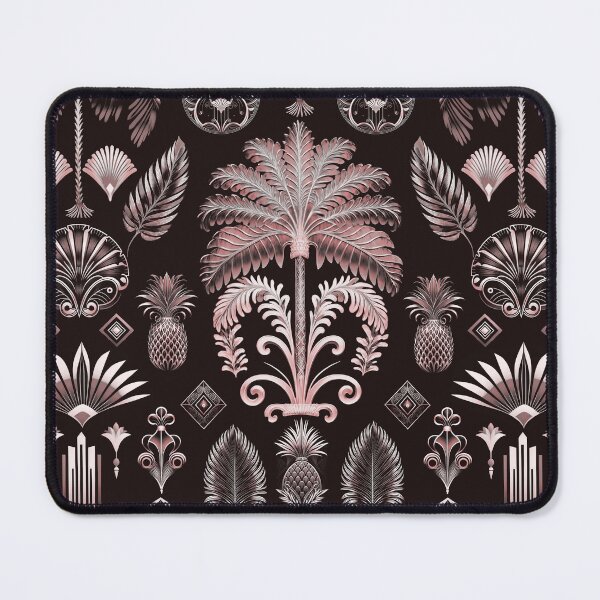 Item preview, Exquisite Art Decor Design With Palm Trees And Ornaments Rosegold designed and sold by artsandsoul.