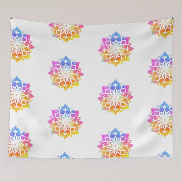 Item preview, Tie-Dye Mandala, Bright Meditation Sticker For Home designed and sold by MartynGrey.