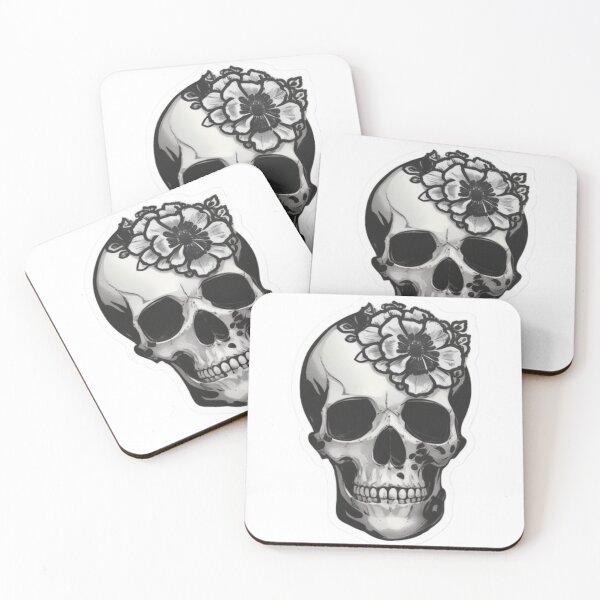 Item preview, Floral Skull Art designed and sold by Hubert  GrafikaExpressArtistry.