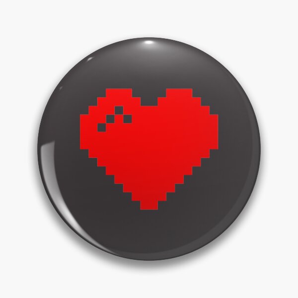 Item preview, Pixel Art: RED HEART bitmap emoji designed and sold by lalatrash.