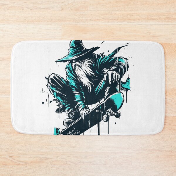 Item preview, Cool blue skate wizard designed and sold by TomFrontierArt.