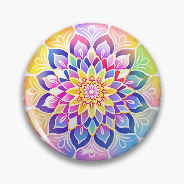 Item preview, Mandala Tie-Dye , Rainbow Meditation Sticker For Home designed and sold by MartynGrey.