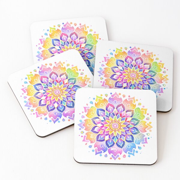 Item preview, Mandala Tie-Dye , Rainbow Meditation Sticker For Home designed and sold by MartynGrey.