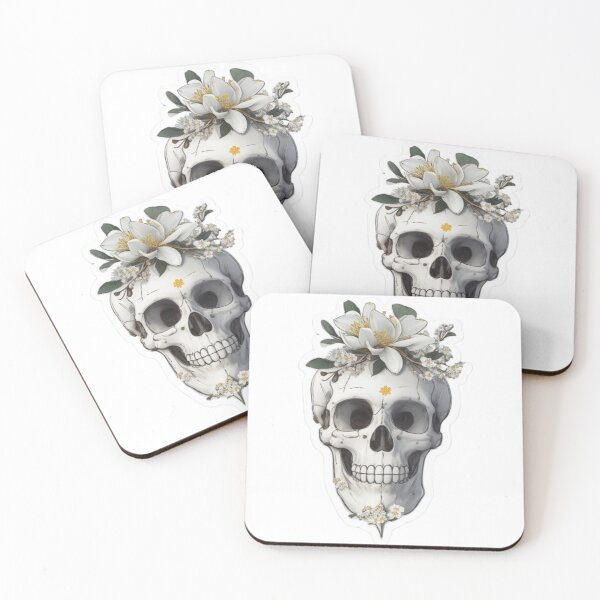 Item preview, Floral Skull Art designed and sold by Hubert  GrafikaExpressArtistry.