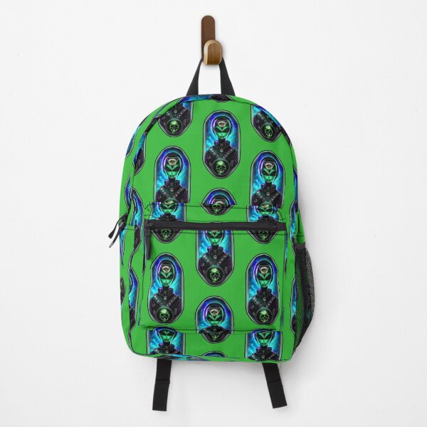 Item preview, Cosmic Conspirator - Alien with Illuminati Triangle and Green Skull Design designed and sold by DopeStick.