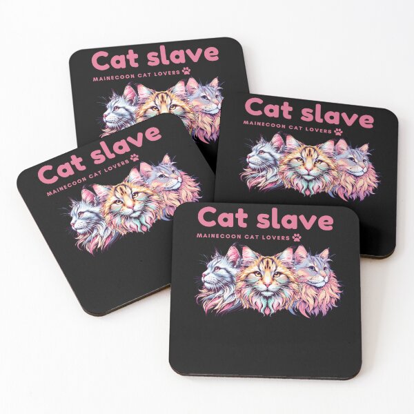 Item preview, Cat slave - MaineCoon Cat lovers - pink designed and sold by mamacub.