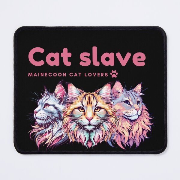 Item preview, Cat slave - MaineCoon Cat lovers - pink designed and sold by mamacub.