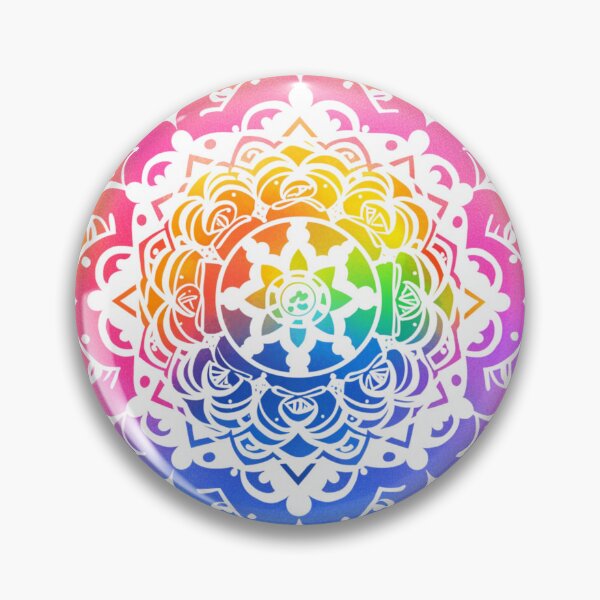 Item preview, Mandala, colorful floral sticker, for yoga and focus of attention   designed and sold by MartynGrey.