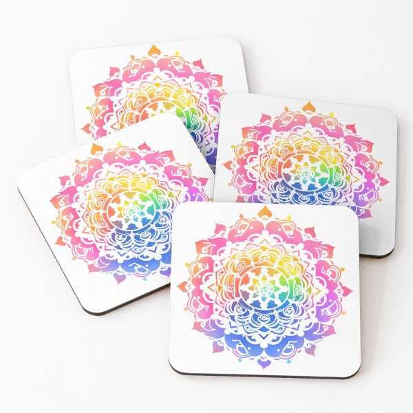 Item preview, Mandala, colorful floral sticker, for yoga and focus of attention   designed and sold by MartynGrey.