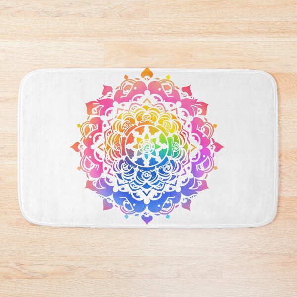 Item preview, Mandala, colorful floral sticker, for yoga and focus of attention   designed and sold by MartynGrey.