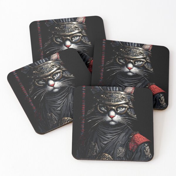 Item preview, Cool Samurai Cat With Katana designed and sold by NPC-Trader.