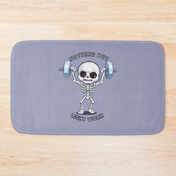 Item preview, Deadlift Nothing but Light Work Skeleton Pun designed and sold by TheFoxyWolfShop.