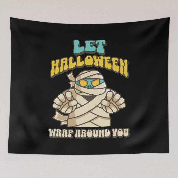 Item preview, Let Halloween Wrap Around You Funny Mummy designed and sold by RockBeeDesigns.