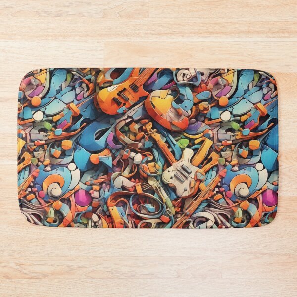 Item preview, Graffiti Mosaic Melodies: Musical Street Art  designed and sold by GracePaigePlaza.