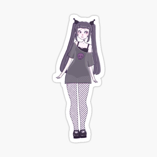 Sanrio Kuromi stickers – Grumpy Bunny