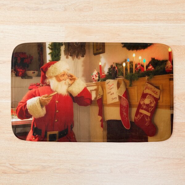 Item preview, Santa reading a Note at the Mantle designed and sold by KellyHeaton.