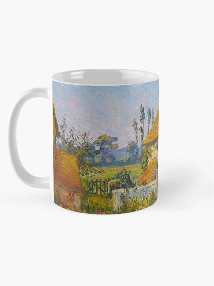 Aperçu 5 sur 6. Mug à café avec l'œuvre Les Toits Rouges créée et vendue par tomorrowsart.