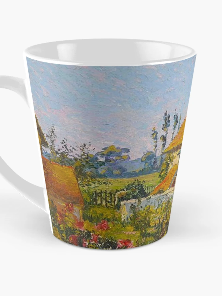 Aperçu 3 sur 4. Mug à café avec l'œuvre Les Toits Rouges créée et vendue par tomorrowsart.