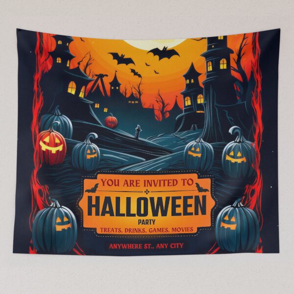 Item preview, Spooky Halloween Party Invite - Customize for Any City designed and sold by Rui Valverde.
