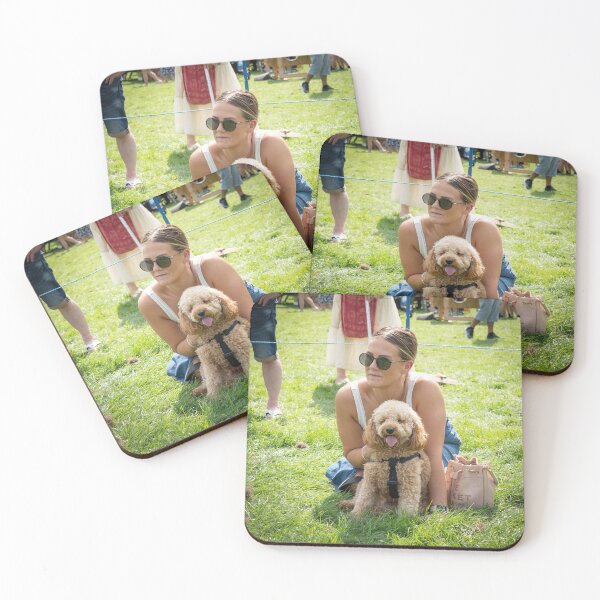Item preview, Lady with cute crossbreed dog designed and sold by Woodside-RSPCA.