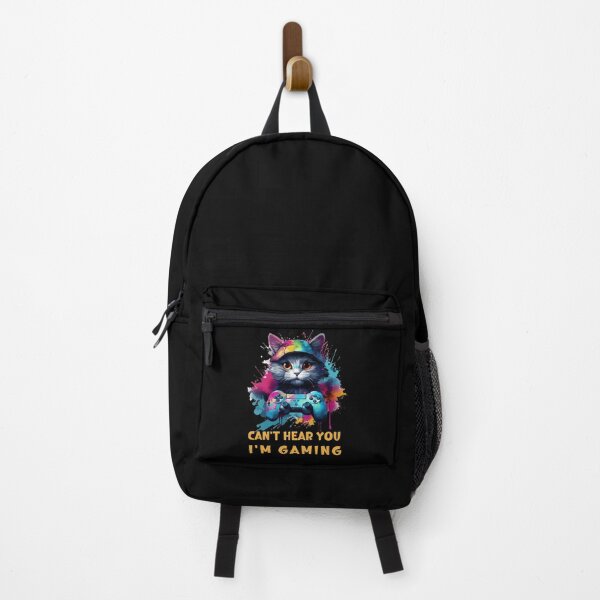 Item preview, Can't Hear You I'm Gaming Gaming Cat designed and sold by ArtFromBeyond.