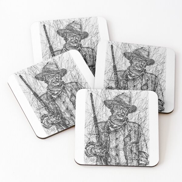 Item preview, JOHN WAYNE ink portrait .1 designed and sold by lautir.