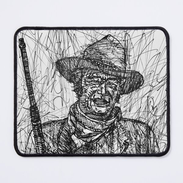 Item preview, JOHN WAYNE ink portrait .1 designed and sold by lautir.