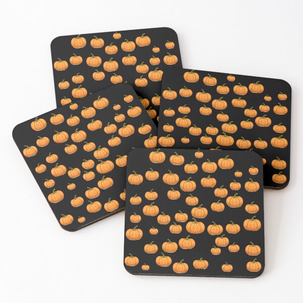Item preview, lots of orange pumpkins, fairytale style pattern designed and sold by in-leggings.