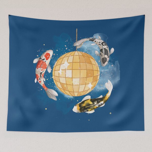 Item preview, koi mirrorball designed and sold by hashtaghedgehog.