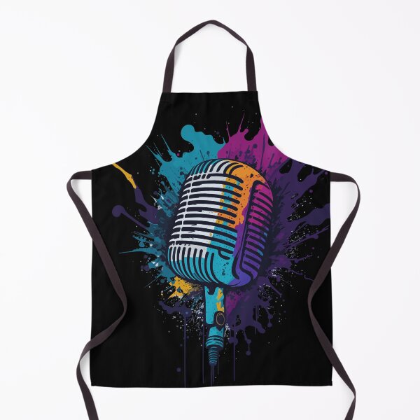 Item preview, Colorful mic graphic illustration design designed and sold by The Funscape Store.