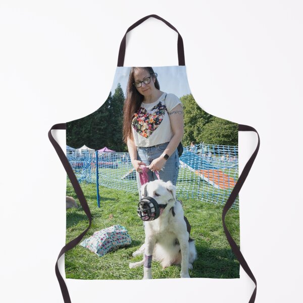 Item preview, Older dog sitting nicely with owner at Knighton Park designed and sold by Woodside-RSPCA.