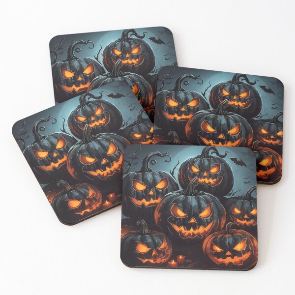 Item preview, Ghoulish Grins of the pumpkins  designed and sold by canvasriddle.