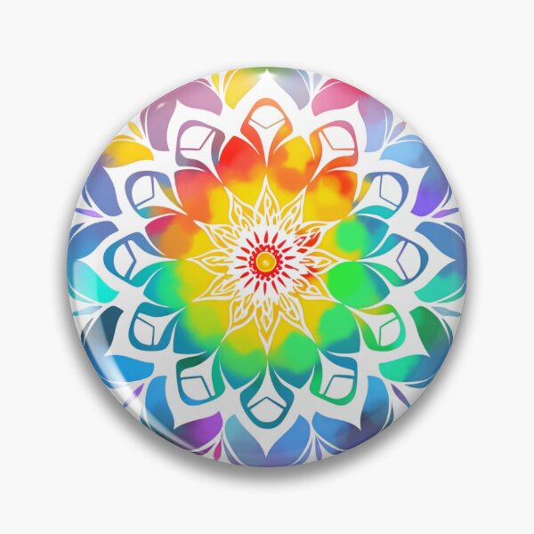 Item preview, Mandala, positive bright designer sticker, for relaxation and home designed and sold by MartynGrey.